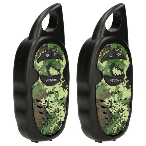[143133] Alecto Walkie Talkie Set of 2 for Kids, range 3 km, camouflage