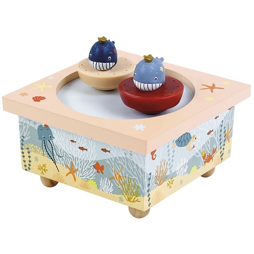 [823923] Trousselier Dancing Music Box Whales, magnetic