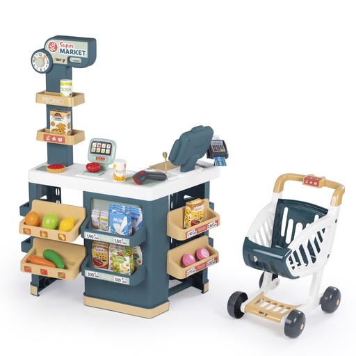 [812212] Smoby Supermarket with Shopping Trolley