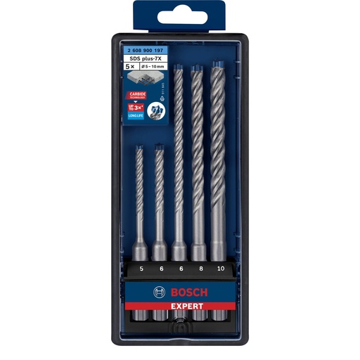 [705581] Bosch EXPERT Hammer Bits  SDS plus-7X 5pcs Set