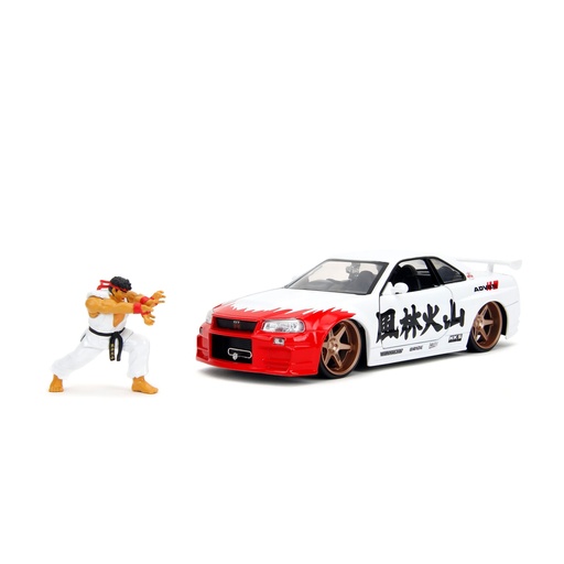[885838] Jada Street Fighter Ryu 1:24 Nissan Skyline GTR     253255071