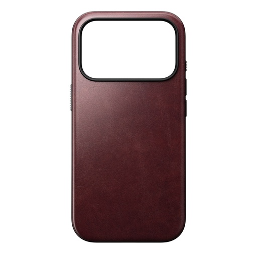 [175718] Nomad Modern Leather Case iPhone 17 Pro Burgundy Horween