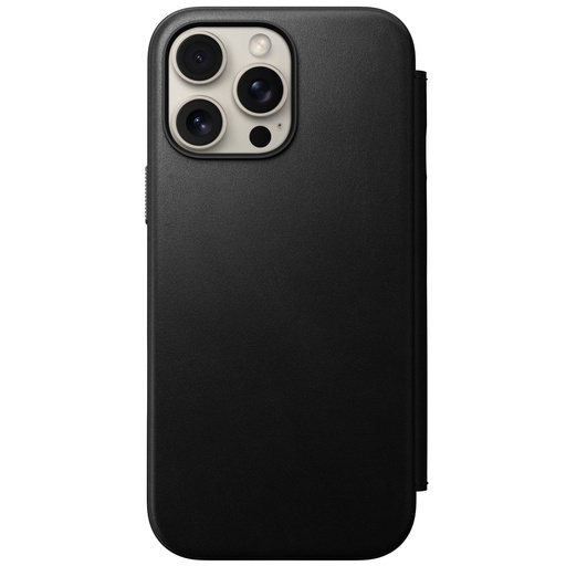 [896359] Nomad Modern Leather Folio iPhone 16 Pro Max Black