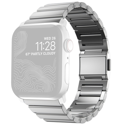 [628406] Nomad Strap Stainless Steel silver V2 42/44/45/49mm