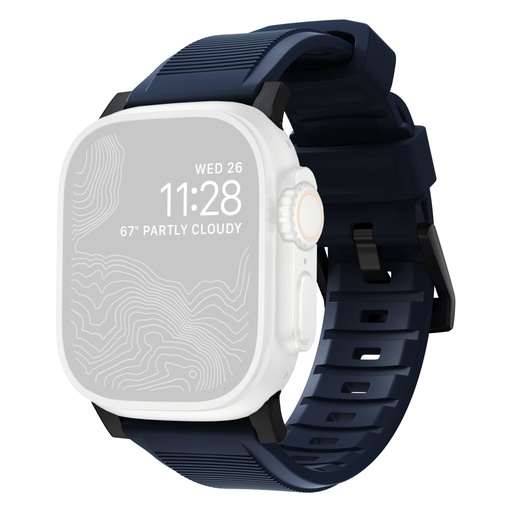 [833247] Nomad Rugged Strap Atlantic Blue Connector Black 42/44/45/49mm