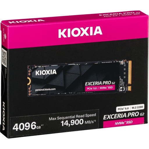 [218075] KIOXIA EXCERIA PRO G2        4TB M.2 2280 PCIe 5.0   LVE10Z4T09G8