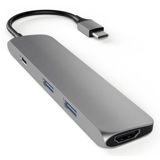 [240592] Satechi Type-C USB Passthrough HDMI Hub space gray