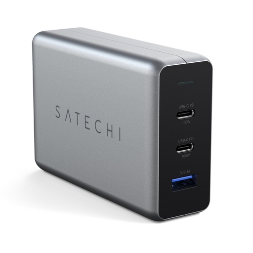 [603325] Satechi 100W Type-C PD GaN Compact Charger Space Gray