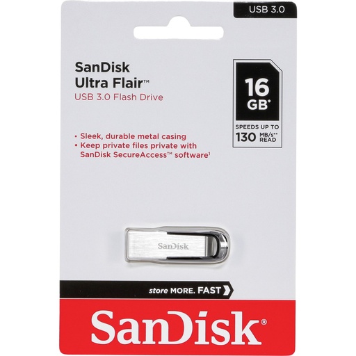 [722171] SanDisk Cruzer Ultra Flair  16GB USB 3.0 130MB/s  SDCZ73-016G-G46
