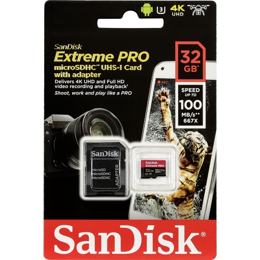 [722556] SanDisk microSDHC A1 100MB  32GB Extreme Pro   SDSQXCG-032G-GN6MA