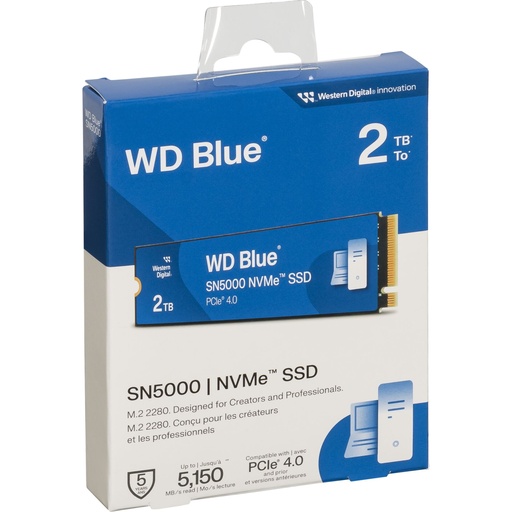 [136343] Western Digital Blue SSD     2TB M.2 2280 SN5000      WDS200T4B0E