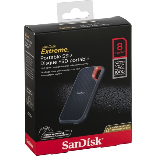 [142363] SanDisk Extreme Portable     8TB SSD 1050MB/s   SDSSDE61-8T00-G25