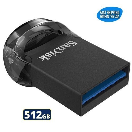 [722479] SanDisk Cruzer Ultra Fit   512GB USB 3.2         SDCZ430-512G-G46