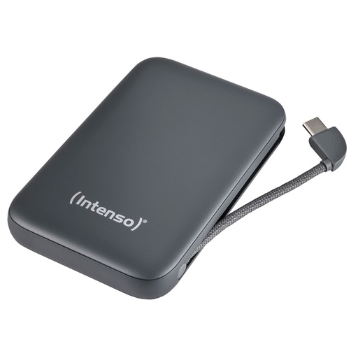 [236765] Intenso Powerb. S10000  10000mAh integr.USB-C Kabel, grau 7333034