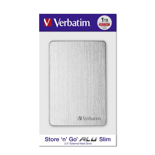 [564629] Verbatim Store n Go 2,5  ALU 1TB USB 3.2 Gen 1 Silver       53663