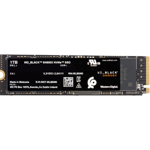 [770296] Western Digital Black SSD    1TB SN850 NVMe           WDS100T2X0E