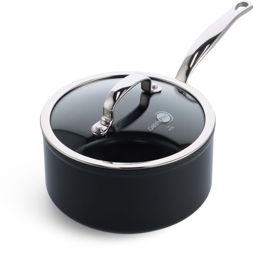[238256] GreenPan Barcelona Pro Saucepan 20cm Black