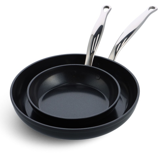 [238277] GreenPan Barcelona Pro 2 pcs Frypan Set 20+28cm Black