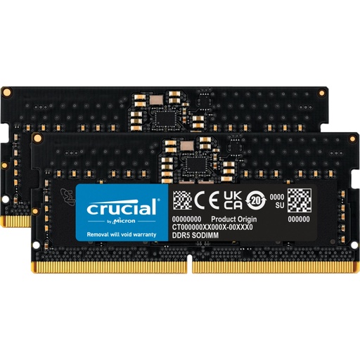 [133417] Crucial DDR5-5600 Kit      128GB 2x64GB SODIMM CL46 (16Gbit)