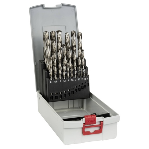 [544987] Bosch metal drill set HSS-G w. Box 25 pcs  1,0-13,0 mm