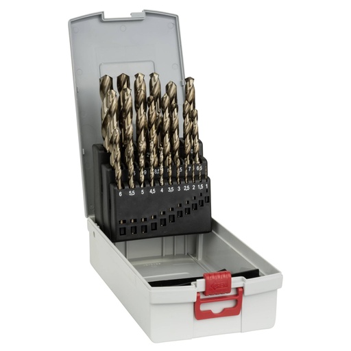 [544994] Bosch metal drill set HSS-Co w. Box 25 pcs  1,0-13,0 mm