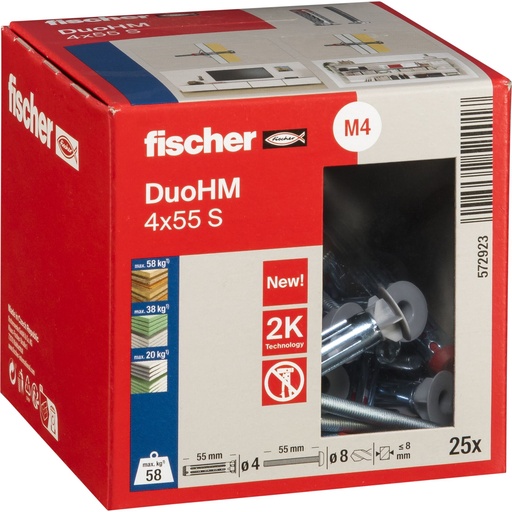 [115287] Fischer DuoHM 4x55 S TX 25 pcs.