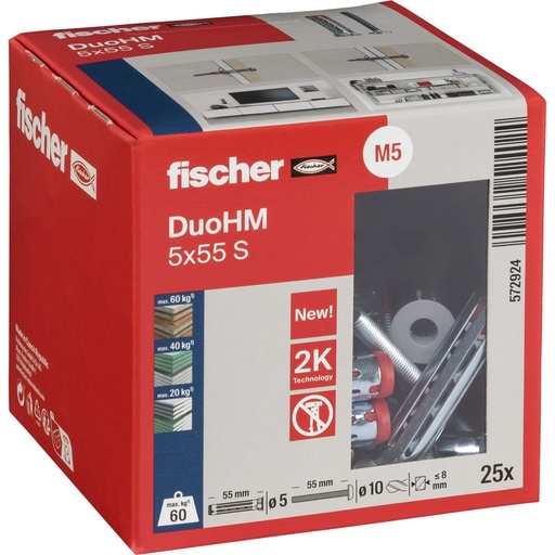 [115294] Fischer DuoHM 5x55 S TX 25 pcs.