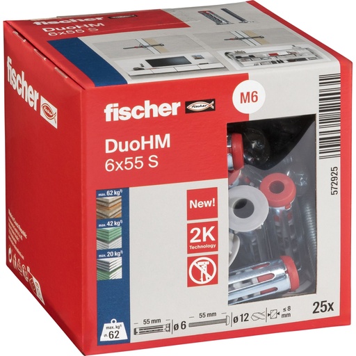 [115301] Fischer DuoHM 6x55 S TX 25 pcs.