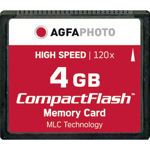 [368396] AgfaPhoto Compact Flash      4GB High Speed 120x MLC