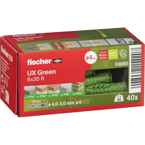[148593] Fischer Universaldübel UX Green 6x35 R