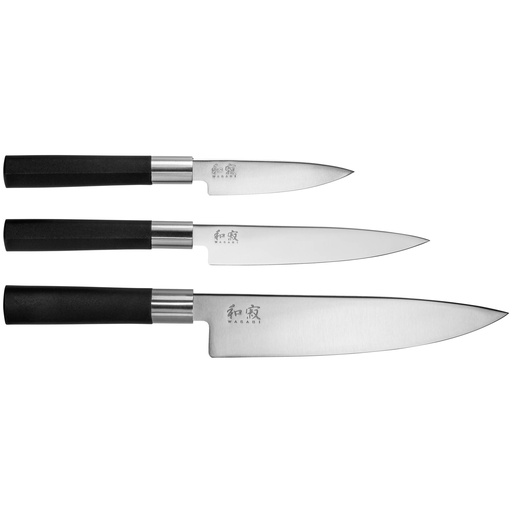 [579497] KAI Wasabi Black knife-set 67S-300