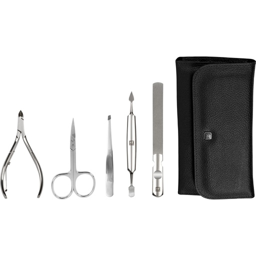 [709550] ZWILLING Maniküre Pediküre Set 5tlg. mit Nagelzange, Leder
