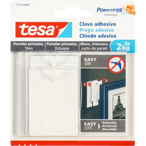[176691] Tesa Klebenagel 2kg 2 Stück 77776 für Tapeten & Putz