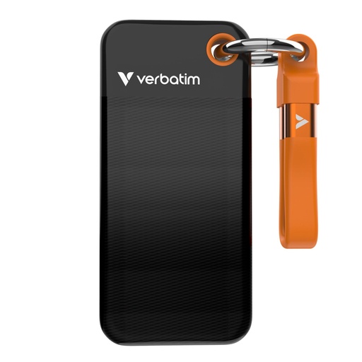[114013] verbatim Pocket SSD USB 3.2  1TB Black/Orange               32193