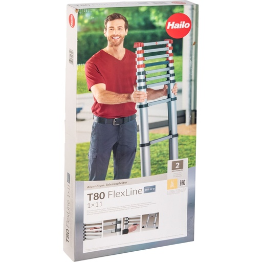 [244990] Hailo T80 FlexLine 11 Rung Ladder