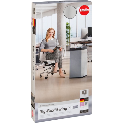 [241315] Hailo Big-Box Swing XL stainless steel