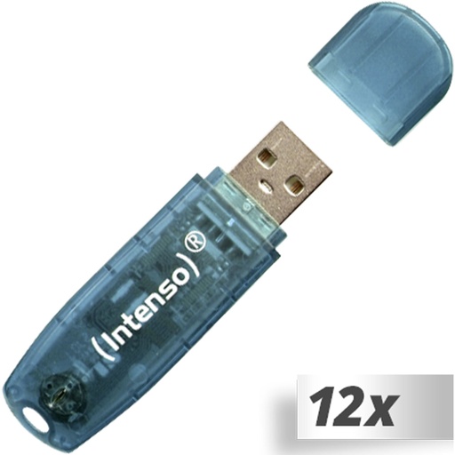[305272] 12x1 Intenso Rainbow Line    4GB USB Stick 2.0