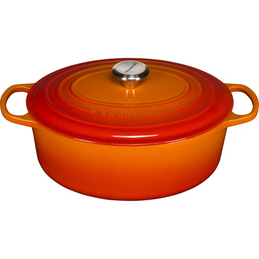 [556453] Le Creuset Signature Casserole oval 31 cm volcanic