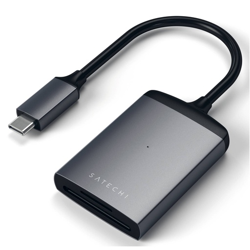 [398547] Satechi Aluminum Type-C UHS-II Micro/SD Card Reader space gray