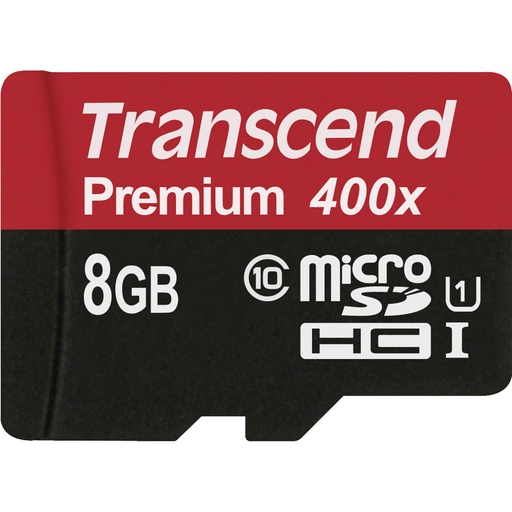 [669879] Transcend microSDHC          8GB Class 10 UHS-I 400x + SD Adapter