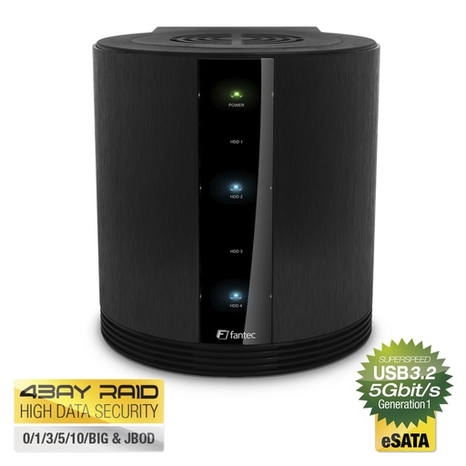 [247930] FANTEC SQ-35RU3e schwarz 4x3,5  SATA RAID HDD