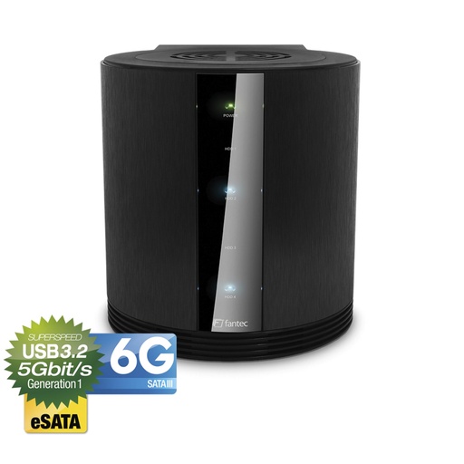 [247937] FANTEC SQ-35U3E-6G RAID schwarz 4x3,5  SATA HDD USB3.0 eSATA