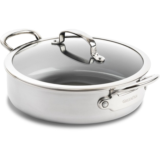 [248105] GreenPan Premiere Casserole 26 cm Stainless Steel