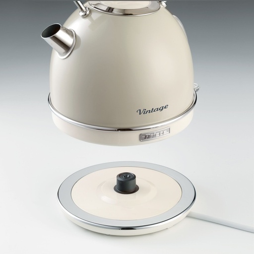 [250009] Ariete Vintage Water Kettle 1.7 L, beige
