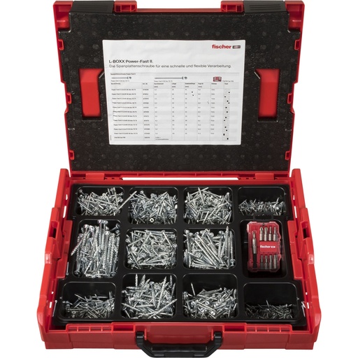 [776022] Fischer Power Fast II L-Boxx 102 Screw Set