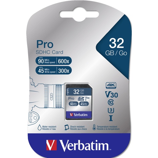 [111869] Verbatim SDHC Card Pro 32GB Class 10 UHS-I