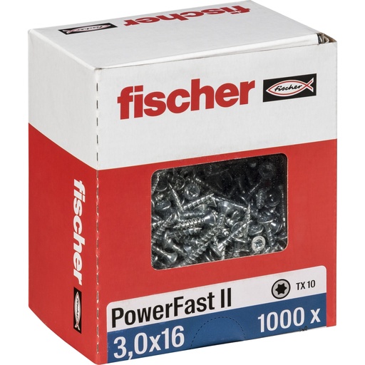 [835816] Fischer PowerFast II 3,0x16 SK TX VG blvz 1000