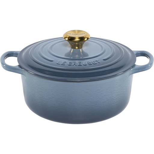 [209689] Le Creuset Signature Casserole round 24 cm chambray