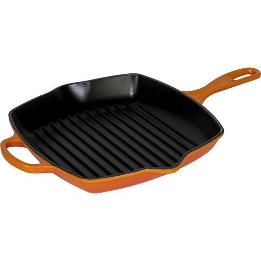 [707583] Le Creuset Grill Pan Cast Iron Square 26 cm volcanic