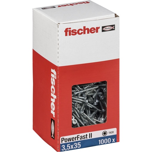 [835844] Fischer PowerFast II 3,5x35 SK TX TG blvz 1000